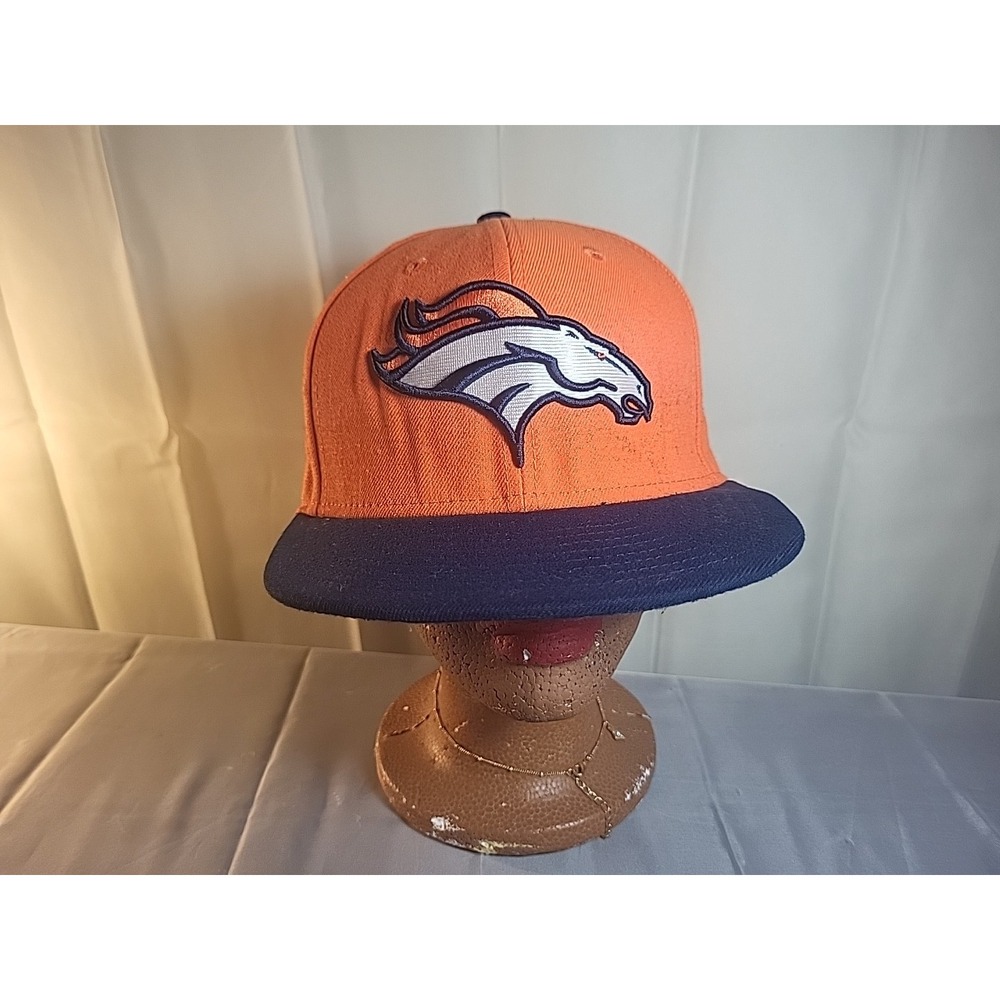 Denver Broncos New Era 59FIFTY Fitted Hat - Size 7 1/2 Orange‎ NFL Cap